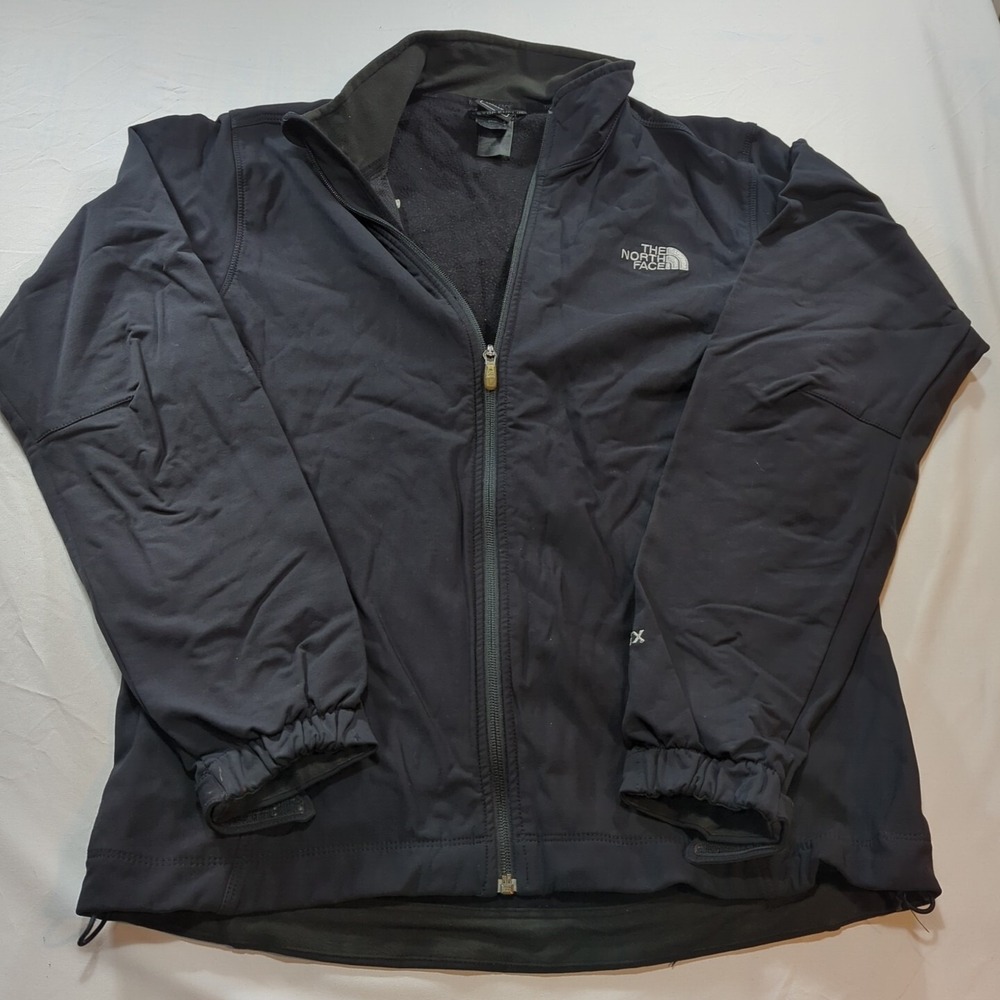 North Face Jacket Womens S/P Full Zip Long Sleeve Windstopper Black Medium